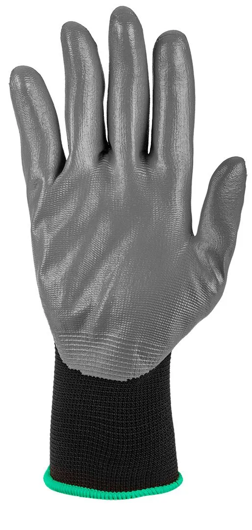 Перчатки рабочие Neo Tools комплект 12шт, полиэстер с нитриловым покрытием, р.8, серо-черный цена в Украине