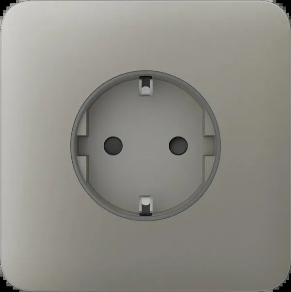 Передняя панель для встраиваемой розетки Ajax SoloCover for Outlet Basic, olive