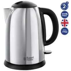 Электрочайник Russell Hobbs Victory, 1.7л, металл, серебристо-черный фото