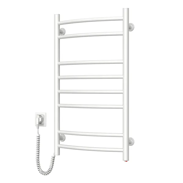 Полотенцесушитель Navin электрический Камелия, 800х480х105мм, кнопка, сталь, белый, левое подключение