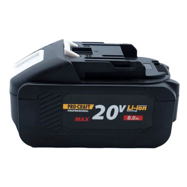 Аккумулятор 20 В, 8 А/ч Procraft 20/8 аккумуляторная батарея купить в Украине