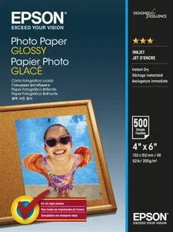 Папір Epson 100mmx150mm Glossy Photo Paper, 500 арк фото