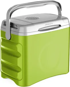 Холодильник дорожный ARDESTO, 2в1, 25л, 220/12В, нагрев 55°C, охлаждение 18-20°C, USB-порт, 4.8кг, светло-зеленый фото