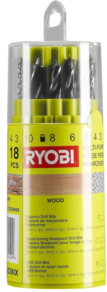 Набор инструментов Ryobi ONE+ R18DDSDS-125T (АКБ+ЗУ) фото №4