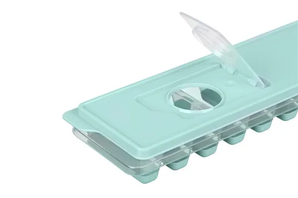 Форма для льоду з кришкою Ardesto Fresh Stick, 27х9.5х3.8см, силікон, пластик, блакитний