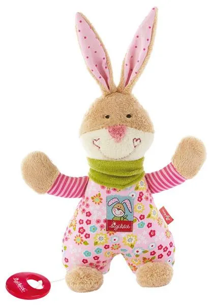 Мягкая музыкальная игрушка sigikid Заяц 23см