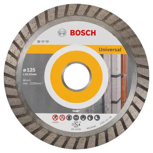 Диск алмазний Bosch Standard for Universal Turbo, 125х22.23мм