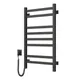 Полотенцесушитель Navin электрический Авангард, 800х480х71мм, таймер-регулятор, сталь, черный муар, левое подключение