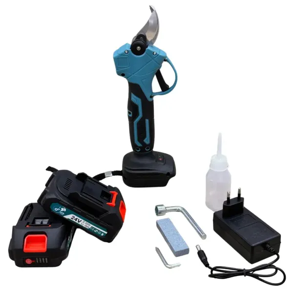 Секатор аккумуляторный с цифровым дисплеем Mirson Ms0141 в кейсе (24 В, 2 А·ч)