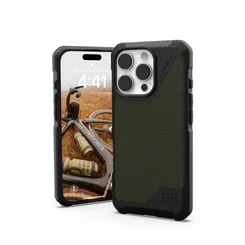 Чохол UAG для iPhone 16 Pro, Metropolis LT Magsafe, Kevlar Olive фото