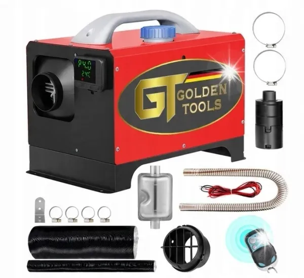 Обогреватель на солярке 12/24/220В, 9 кВт Golden Tools с пультом Webasto дизельный обогреватель купить в Украине