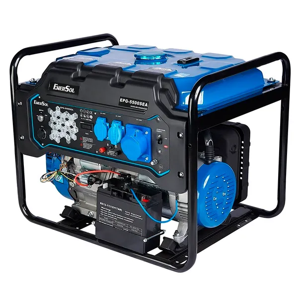 Генератор бензиновый EnerSol 230В 5/5.5кВт электростартер двигатель EnerSol ES-390G 78.4кг цена в Украине
