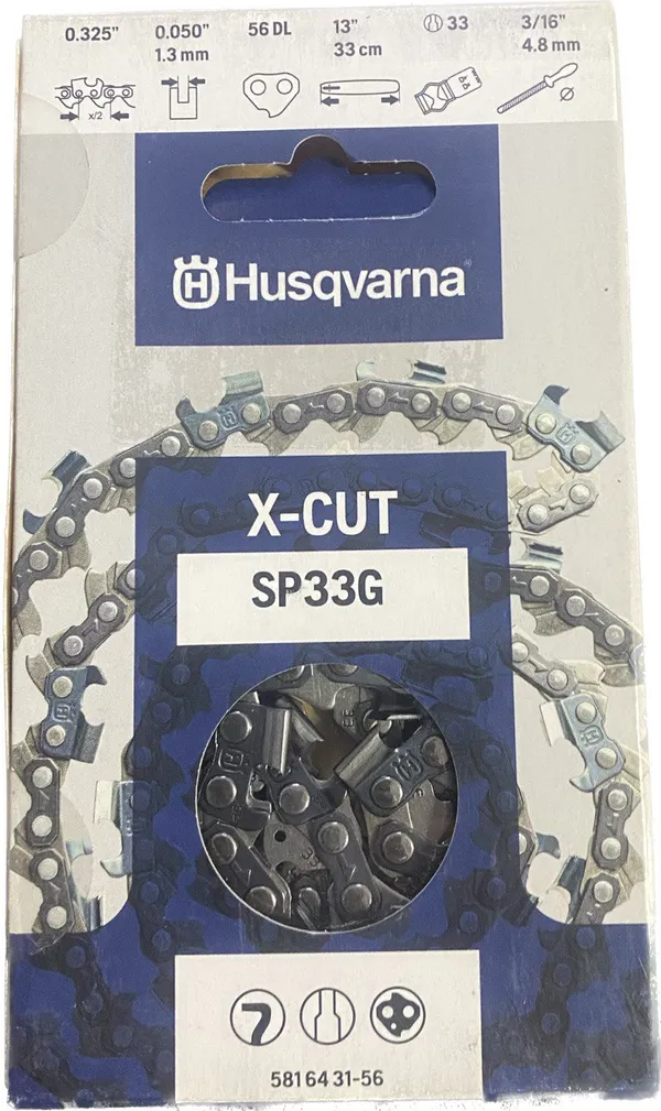 Цепь пильная Husqvarna X-Cut SP33G; 13"; 0.325"; 1.3мм; 56DL фото №2