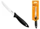 Кухонний ніж для томатів Fiskars Essential, 11.5см, нержавіюча сталь, пластик, чорний