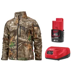 Куртка з підігрівом MILWAUKEE, M12 HJCAMO6-201(L), камуфляжна (розмір L) (+зар.пр., 1 акум.Х 2Аг) фото