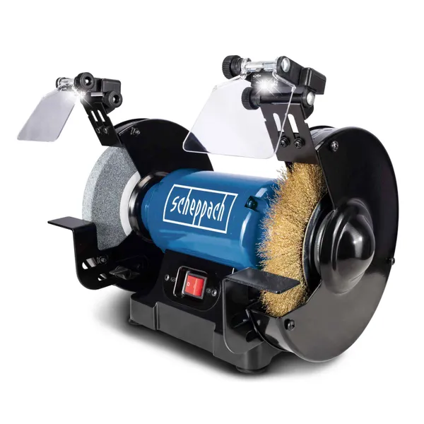 Верстат шліфувально-полірувальний SM200LB Scheppach, 500Вт,390 x 260 x 290 мм,2950 об/хв, 12 кг