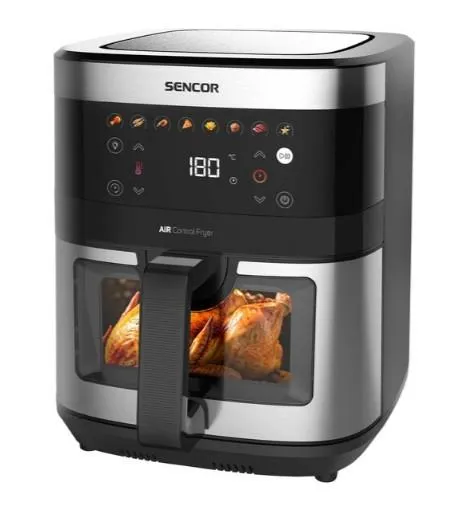 Мультипечь Sencor Vita, 1700Вт, чаша-9л, сенсорное управл., 7 программ, с окошком, нерж. сталь, пластик, серо-черный