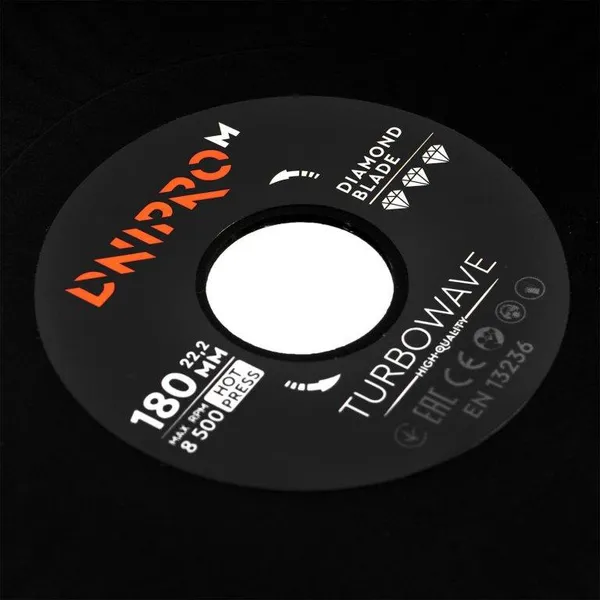 Алмазный диск Dnipro-M Turbowave 180 мм 22,2 мм фото №2