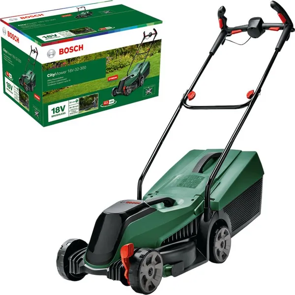 Газонокосарка акумуляторна Bosch CityMower 18V-32-300 18В 32см 31л 30-60мм 8.8кг без АКБ і ЗП