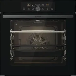 Духовой шкаф Gorenje электрический, 77л, A+, пар, дисплей, IconTouch, черный фото