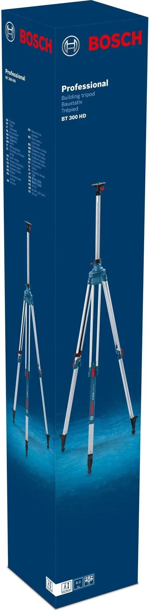 Штатив Bosch BT300HD для оптических нивелиров, 5/8", 122-295см, 7.2 кг заказать