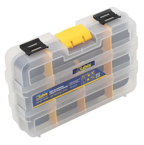 Органайзер 224×164×60 мм, 22 секции, двухсторонний, для инструмента Kubis 09-00-0222