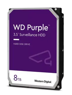 Жорсткий диск WD  8TB 3.5" 5640 256MB SATA Purple Surveillance фото