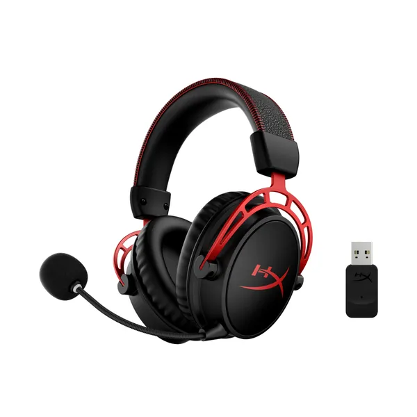 Гарнітура ігрова HyperX Cloud Alpha WL/USB-A, чорно-червоний