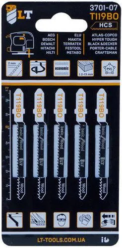 Пилки для лобзика LT-T119BO 5 шт. (3701-07)