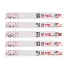 Полотно для шабельних пил TORCH MILWAUKEE, 230х1,4мм, (5шт), (метал) фото