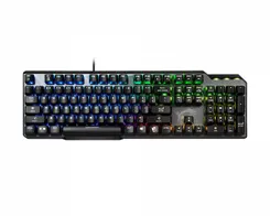 Клавиатура механическая MSI Vigor GK50 ELITE BW UA 104key, Kailh White, USB-A, EN/UKR/RU, RGB, белый фото