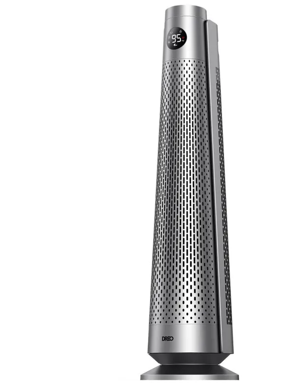 Тепловентилятор Dreo, 25м2, 2000Вт, електр. упр-ння, керамич.нагрів.елемент, пульт ДУ, 8 швидк. , срібний ціна в Україні