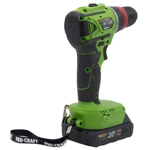 Бесщёточный аккумуляторный шуруповерт Procraft PA-18LiN DFR в кейсе заказать