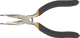 Плоскогубці подовжені вигнуті TOPEX, прецизійні, 130мм
