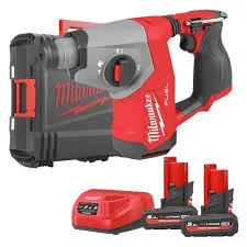 Перфоратор акумуляторний безщітковий SDS-PLUS MILWAUKEE M12 FHAC16-502X (1,15Дж) (+ заряд.пристрій, 2 акум., HD кейс) ціна в Україні