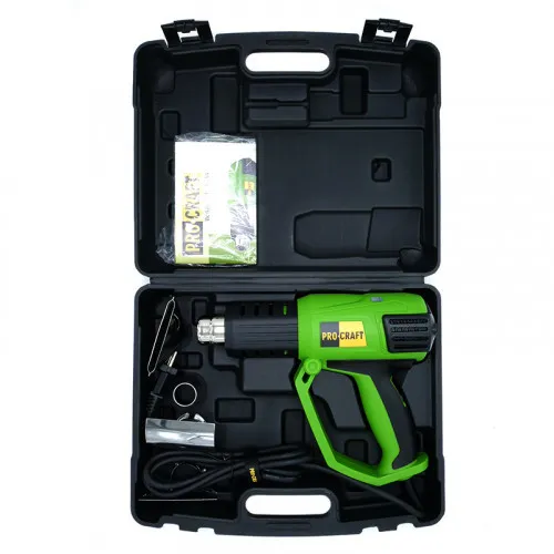 Замовити Будівельний фен 2 кВт, LSD дисплей Procraft PH-2000 (термопістолет) з доставкою