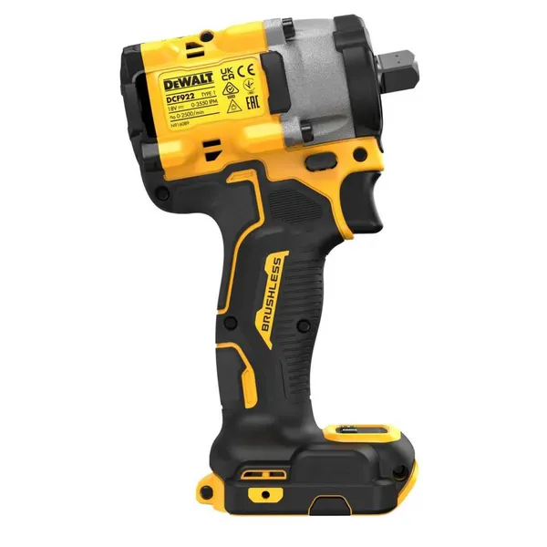 Гайковерт ударный DeWalt XR Li-Ion бесщеточный 18В 610Нм 2500об·мин 3550уд/мин 1/2" 1.1кг без АКБ и ЗП цена в Украине