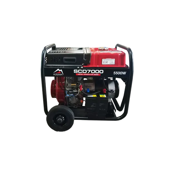 Генераторна установка SCD7000 дизель 3ф 5,0кВт ел.старт, бак18л, колеса