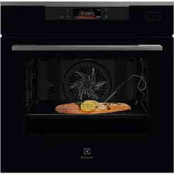 Духовой шкаф Electrolux электрический, 70л, А++, пар, дисплей, конвекция, ф-ция пароварки, телескопические направляющие, черный фото