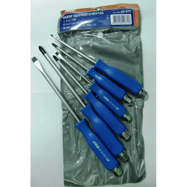 Набор отверток 6 шт. MIOL 63-475 с магнитным наконечником цена в Украине