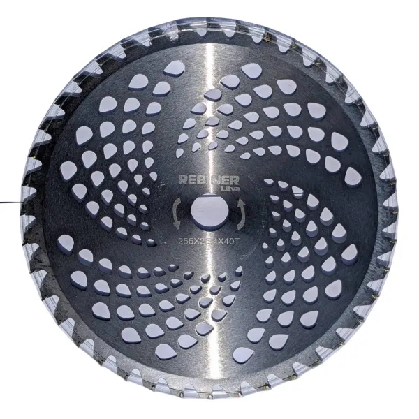 Диск на бензокосу 255×25.4 мм, 40Т с победитовыми напайками Rebiner цена в Украине