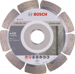 Диск алмазний Bosch Standard for Concrete, 125х22.23мм, по бетону фото