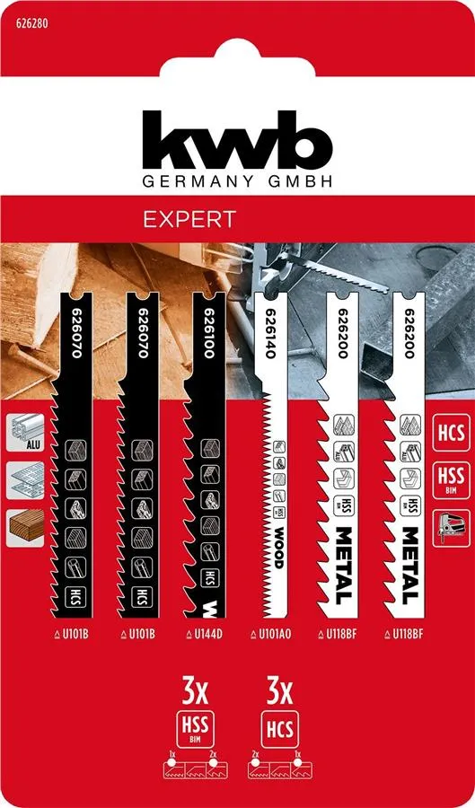 Полотно пилочное для электролобзика Einhell KWB набор 6шт