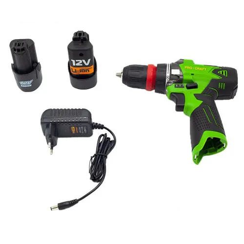 Шуруповерт аккумуляторный 12 В, 2 А/ч, съемный патрон Procraft PA12 DFR Industrial отзывы