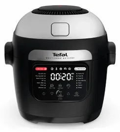 Мультиварка-скороварка Tefal Multicook Actifry, 1334Вт, чаша-6л, сенсорное управл., 14 програм, металл/пластик, черный фото