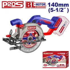 Пила дисковая аккумуляторная EMTOP ELCS1402 (без АКБ и ЗУ) фото