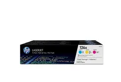 Комплект картриджів HP 126A CLJ CP1025/M175/M275 (CE311A,CE312A,CE313A) CYM (3*1000 стор) Потрійна упаковка фото