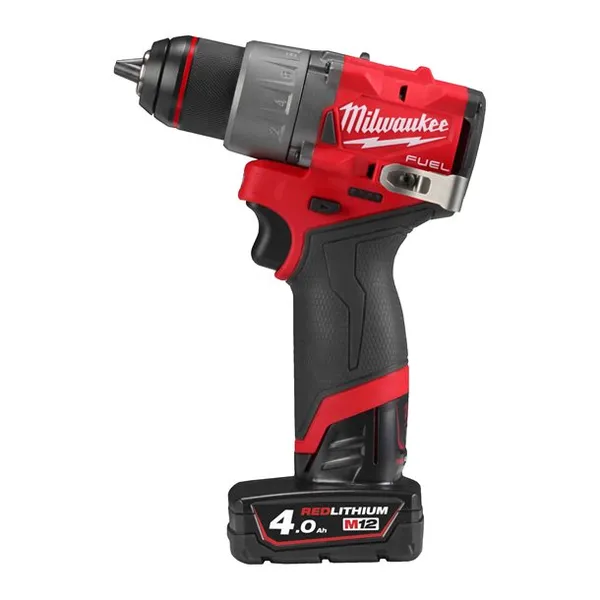 Дриль-шурупокрут акумуляторний MILWAUKEE, M12 FDD2-402X (+ заряд.пристрій, 2 акум., HD кейс) ціна в Україні
