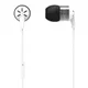 Навушники In-Ear Koss KEB25iW, 3.5 mini-jack, Mic Білий