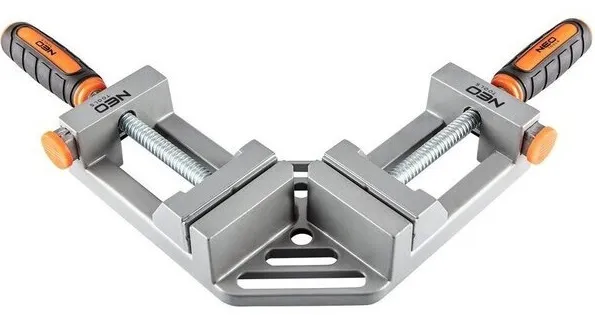 Струбцина Neo Tools, угловая, алюминиевая, две направляющие фото №1